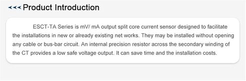 1PCS ESCT-TA24 Series, Split Core Current(ESCT-TA24 50A-100mA) in Saudi Arabia