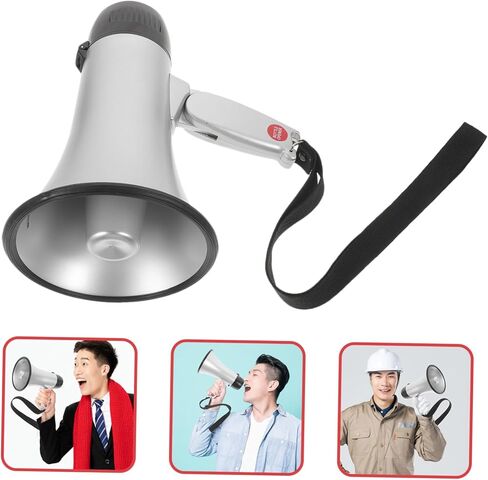 GANAZONO Practical Megaphone Recording Bullhorn for Cheer Convenient for Emergency Use in Saudi Arabia