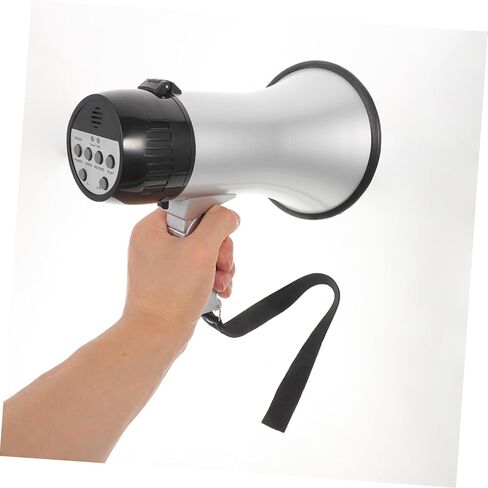 GANAZONO Practical Megaphone Recording Bullhorn for Cheer Convenient for Emergency Use in Saudi Arabia