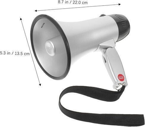 GANAZONO Practical Megaphone Recording Bullhorn for Cheer Convenient for Emergency Use in Saudi Arabia