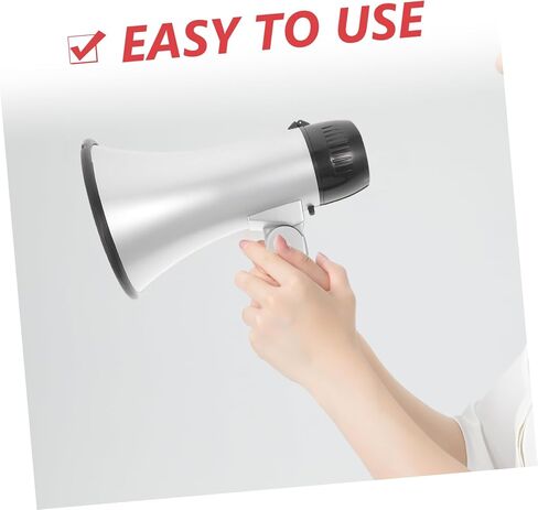 GANAZONO Practical Megaphone Recording Bullhorn for Cheer Convenient for Emergency Use in Saudi Arabia