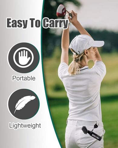 Golf Club Brush Cleaner with Retainer Clip and 8.0 x 8.0 in Golf Towel - Holds 4 Oz Water Durable Nylon Bristles for Easy Cleaning Essentials Golf Accessories in Saudi Arabia