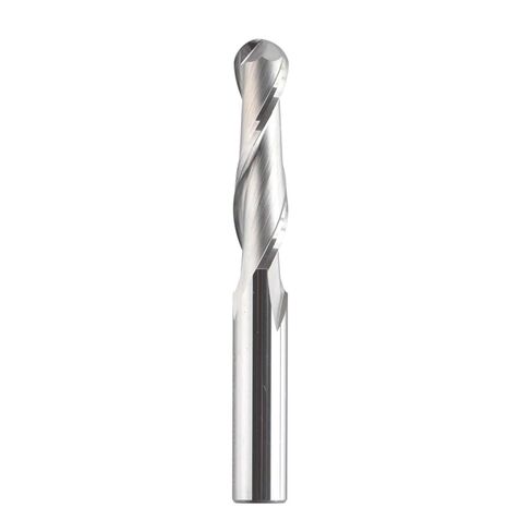 3.175mm 4mm 6mm Shank Carbide Ball Nose End Milling Cutter 2 Flutes R0.5-R4.0 End Mill Router Bit for Wood and Aluminium CNC(W2B-R1.5-L12) in Saudi Arabia