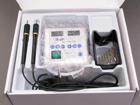 Electric Waxer Carving Knife Machine Double Pen and 6 Wax Tip Pot for Dental Lab in Kuwait