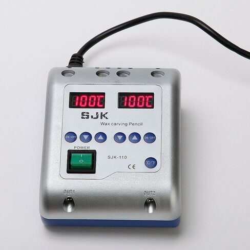 Electric Waxer Carving Knife Machine Double Pen and 6 Wax Tip Pot for Dental Lab in Kuwait