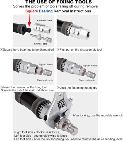 Bicycle Bike Compatible with Shimano Bottom Bracket Removal Install Tool, for Shimano Octalink ISIS Splined FSA LP VP (with Remover Tool Fixed Bracket) in Kuwait
