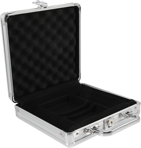 Large Capacity Alloy Poker Chip Carrier Case Buckle Lock Aluminum Poker Cards Storage Box for Organized Chip and Card Protection in Saudi Arabia