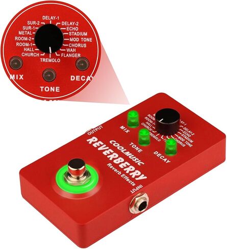 Coolmusic Multi Effects Pedal Digital Guitar Pedal with 16 Effects True Bypass in Kuwait