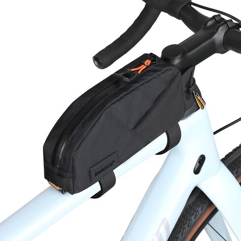 Top Tube Bike Bag Bicycle Frame Bag Front Bike Pouch Cycling Accessories Bike Pack for Gravel, MTB,Road Bike Two Mounting System(ALL BLACK) in Saudi Arabia