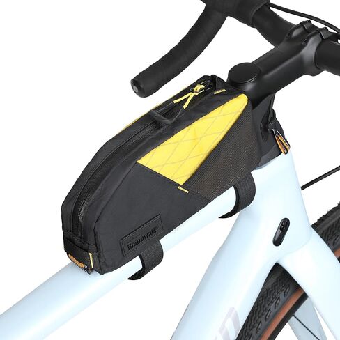 Top Tube Bike Bag Bicycle Frame Bag Front Bike Pouch Cycling Accessories Bike Pack for Gravel, MTB,Road Bike Two Mounting System(ALL BLACK) in Saudi Arabia