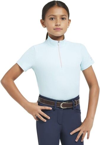 R.J. Classics Lucy Jr 1/4 Zip Shirt M Aqua in Kuwait