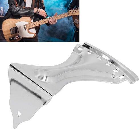 Guitar Tailpiece Metal Silver Color 6 String Bridge Accessories with Mounting Screw for Guitar Tailpiece Replacement in Saudi Arabia