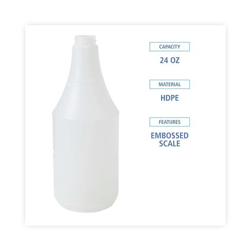 Boardwalk BWK00024 24 oz. Embossed Spray Bottle - Clear (24/Carton) in Saudi Arabia