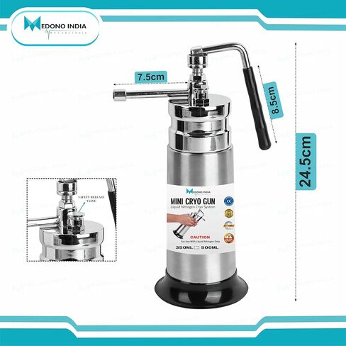 Cryo Can Freeze Gun 350ML – Stainless Steel Body Empty Spray Bottle Applicator for DIY, Hobby Use & Multi-Purpose Cooling Spray Includes 1 Gun + Nozzle Set in Saudi Arabia