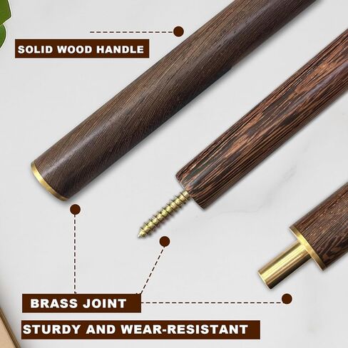 Wood Broom with Long Handle Soft Bristle Sweeper Broom Indoor Hand Brooms for Home Kitchen Office Pet Hair Removal in Saudi Arabia