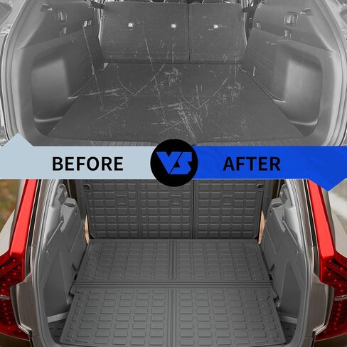 Rongtaod Fit 2022 2023 2024 KIA Carnival Cargo Mat Trunk Mats Cargo Liner TPE All Weather Back Seat Cover Protector KIA Carnival Accessories (Backrest Mats+Trunk Mat) in Kuwait