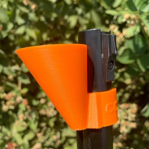 قمع BB السريع باللون البرتقالي بدون استخدام اليدين - متوافق فقط مع Red Ryder - لا مزيد من الانسكابات أو BBs المفقودة - يمكن أن تكون إعادة التعبئة صعبة ومحبطة يدويًا - حتى رالفي بحاجة إلى المساعدة in Saudi Arabia