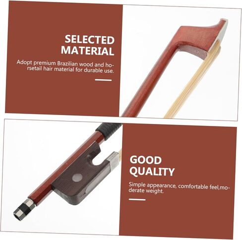 Garneck Professional Cello Bow Horsetail Hair for Students and Beginners Natural Horsehair Stringed Instrument Accessory for Cello Practice and Performance in Saudi Arabia
