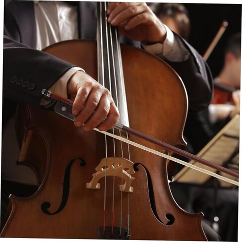 Garneck Professional Cello Bow Horsetail Hair for Students and Beginners Natural Horsehair Stringed Instrument Accessory for Cello Practice and Performance in Saudi Arabia