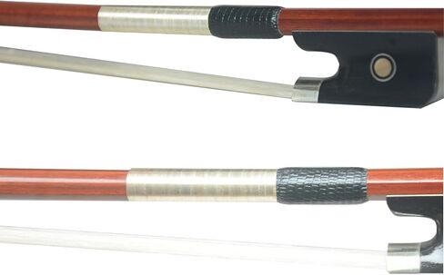 قوس التشيلو مقاس 4/4، خشب بيرنامبوكو، شكل دائري، وزن مثبت من النيكل الفضي 78-80 جم in Kuwait