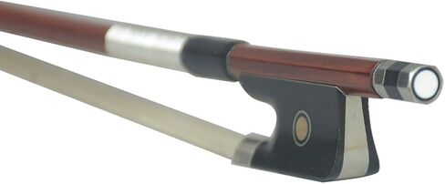 قوس التشيلو مقاس 4/4، خشب بيرنامبوكو، شكل دائري، وزن مثبت من النيكل الفضي 78-80 جم in Kuwait