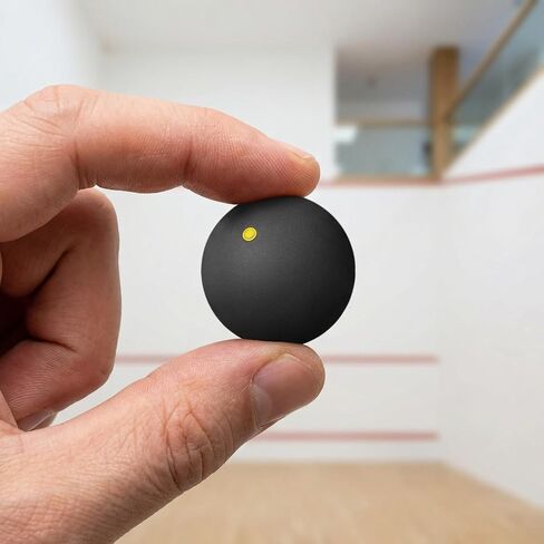 Homoyoyo 3pcs Squash Balls, Single Dot Rubber Racquet Balls for Practice and Skill Development, High Bounce Racquetball for Indoor and Outdoor Court Play Professional High Elasticity in Kuwait