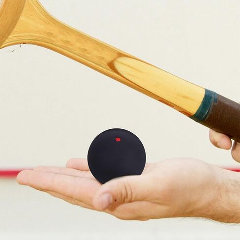 Homoyoyo 3pcs Squash Balls, Single Dot Rubber Racquet Balls for Practice and Skill Development, High Bounce Racquetball for Indoor and Outdoor Court Play Professional High Elasticity in Kuwait