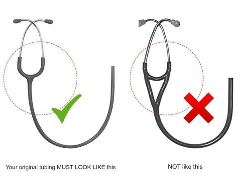 (سماعة الطبيب بكلتا الأذنين) أنبوب بديل من ريلاينس ميديكال يناسب سماعة الطبيب Littmann® Classic III - TUBING (رمادي) in Kuwait