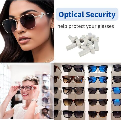 ZFD قابلة لإعادة الاستخدام AM58KHZ علامات أمنية 100 قطعة لمتاجر النظارات مع أداة علامة واحدة للبيع بالتجزئة معدات مضادة للسرقة للنظارات والنظارات الشمسية in Kuwait