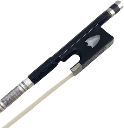 Carbon Fiber Violin Bow 4/4 Size, Ebony Frog with Mongolian Horsehair, Full Size Violin Bows for Students,Beginners and Adults, Lightweight & Well Balanced(#116) in Saudi Arabia