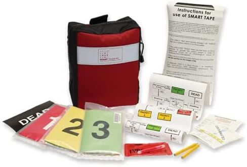 Smart Triage Tags Resupply - Contains 10 Smart Tags - Folding Design Allows reprioritizing of Casualties & Highly vizability of Patient Priority in Saudi Arabia