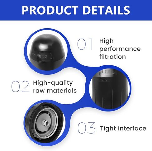 SJ11792 Hydraulic Oil Filter - Fit for John Deere 5000 3.0 2008-2012 5065M 5075M 5075M 5085M 5090M 5090R 5095M 5115M 5125M 5125R Replace# SJ11784, RE284606, RE283231, P583540, P567145 in Saudi Arabia