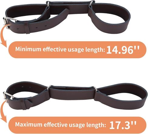 Horse Hobbles, 17.3" Adjustable Hobbles Leather for Horses Legs, Training 2-Leg Hobbles for Control Running and Kicking in Saudi Arabia
