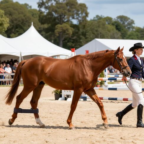 Horse Hobbles, 17.3" Adjustable Hobbles Leather for Horses Legs, Training 2-Leg Hobbles for Control Running and Kicking in Saudi Arabia
