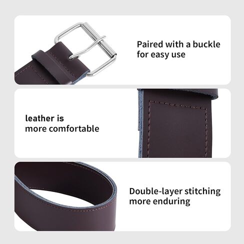 Horse Hobbles, 17.3" Adjustable Hobbles Leather for Horses Legs, Training 2-Leg Hobbles for Control Running and Kicking in Saudi Arabia