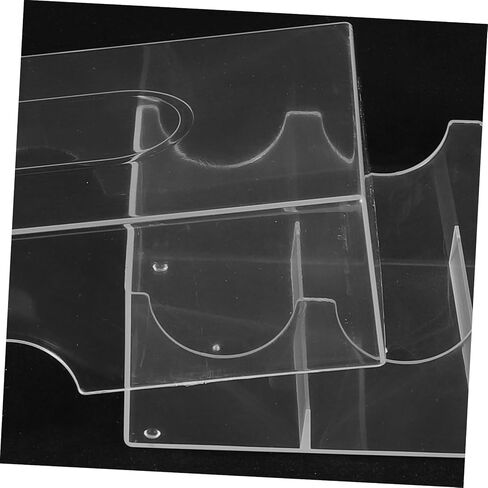 Kisangel Large Capacity Transparent Poker Chip Box with Four Compartments Wear Resistant Organizer for Easy Storage and Sorting of Poker Chips Secure Buckle Design in Kuwait