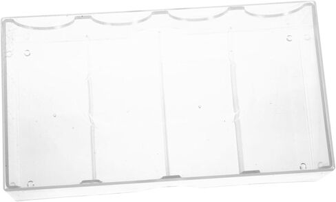 Large Capacity Transparent Poker Chip Case with Buckle Closure Portable Poker Chip Holder and Organizer Box for Easy Storage and Transport in Kuwait