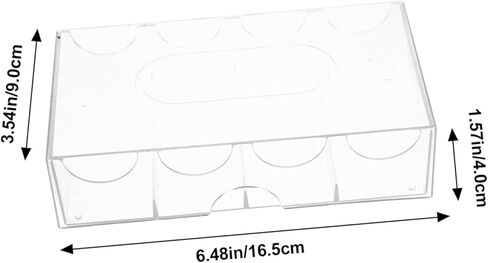 Large Capacity Transparent Poker Chip Case with Buckle Closure Portable Poker Chip Holder and Organizer Box for Easy Storage and Transport in Kuwait