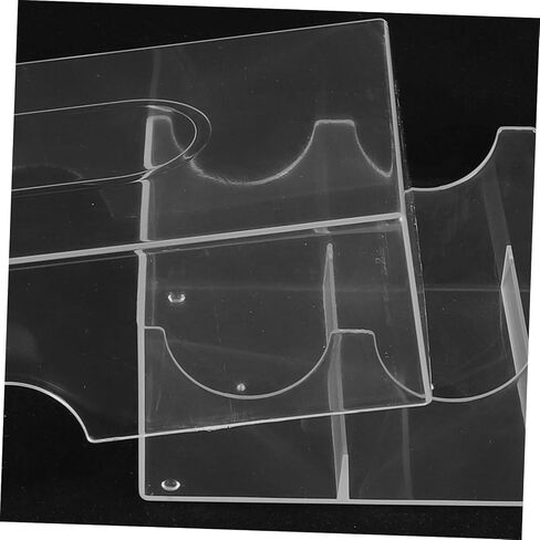 Large Capacity Transparent Poker Chip Case with Buckle Closure Portable Poker Chip Holder and Organizer Box for Easy Storage and Transport in Kuwait