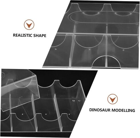 Large Capacity Transparent Poker Chip Case with Buckle Closure Portable Poker Chip Holder and Organizer Box for Easy Storage and Transport in Kuwait