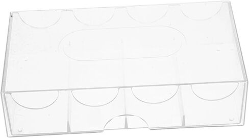 Toyvian Transparent Poker Chip Holder Case Wear Resistant Storage Box for Daily Poker Chip Organization and Scratch Protection in Saudi Arabia