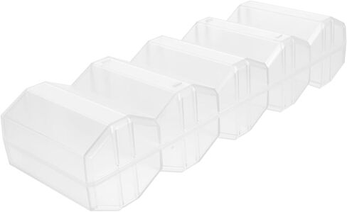 Toyvian Large Capacity Transparent Game Chip Case with Compartment Design Multi Use Poker Chip Holder Box Cards and Dice in Kuwait