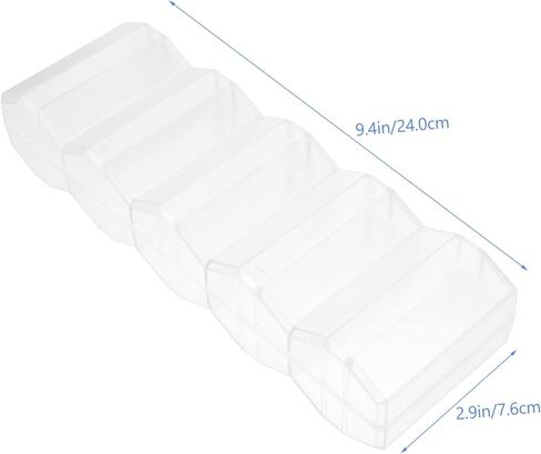 Toyvian Large Capacity Transparent Game Chip Case with Compartment Design Multi Use Poker Chip Holder Box Cards and Dice in Kuwait