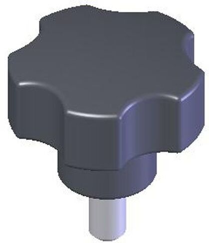 Kipp KPB-1046 Studded Phenolic Five-Lobe Knob 50mm Diameter, M8x1.25 thds. in Kuwait