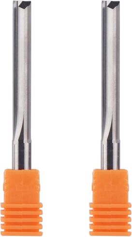 2 قطعة CNC راوتر بت 3.175 مللي متر 4 مللي متر 6 مللي متر 8 مللي متر عرقوب 2 الناي فتحة مستقيمة قاطعة المطحنة كربيد التنغستن نهاية مطحنة النقش بت (2pc-ST2F-D4.0-L22) in Kuwait