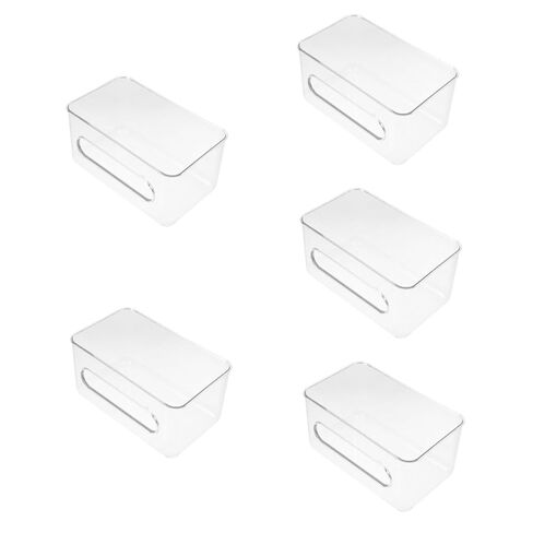 موزع القفازات ، 7.35x4.32x3.81in صندوق قفاز مثبت على الحائط مع غطاء ، صندوق تخزين قناع سطح المكتب لشركة المكتب المنزلي in Kuwait