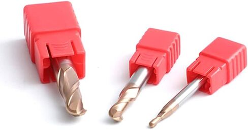 1pcs Ball Nose End Mill Cutter HRC 55 Durable Milling Cutter 2 Flutes R3-R10 150L Milling Cutter Alloy Coating CNC Maching Endmills in Saudi Arabia
