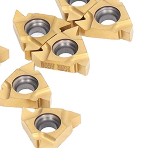 10Pcs Carbide Inserts External Threading Inserts Tungsten Carbide Inserts for High Temperature Resistance Toughness with Storage Box Suitable for Stainless Steel Wood Finishing in Saudi Arabia