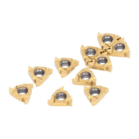 10Pcs Carbide Inserts External Threading Inserts Tungsten Carbide Inserts for High Temperature Resistance Toughness with Storage Box Suitable for Stainless Steel Wood Finishing in Saudi Arabia