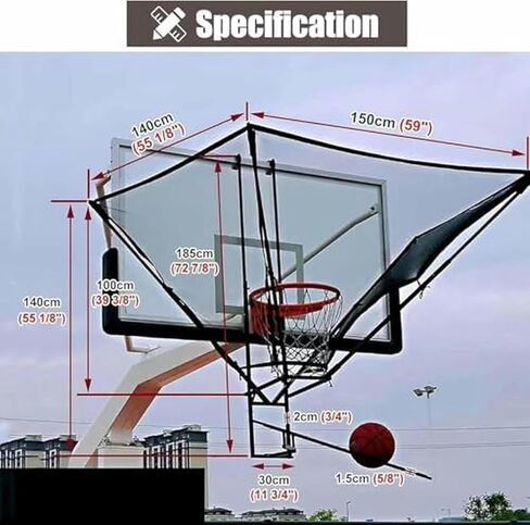 High-Efficiency Basketball Return System - Cuts Downtime to Zero, Rapidly Improves Shooting Form and Consistency for Players at Any Skill Level in Kuwait